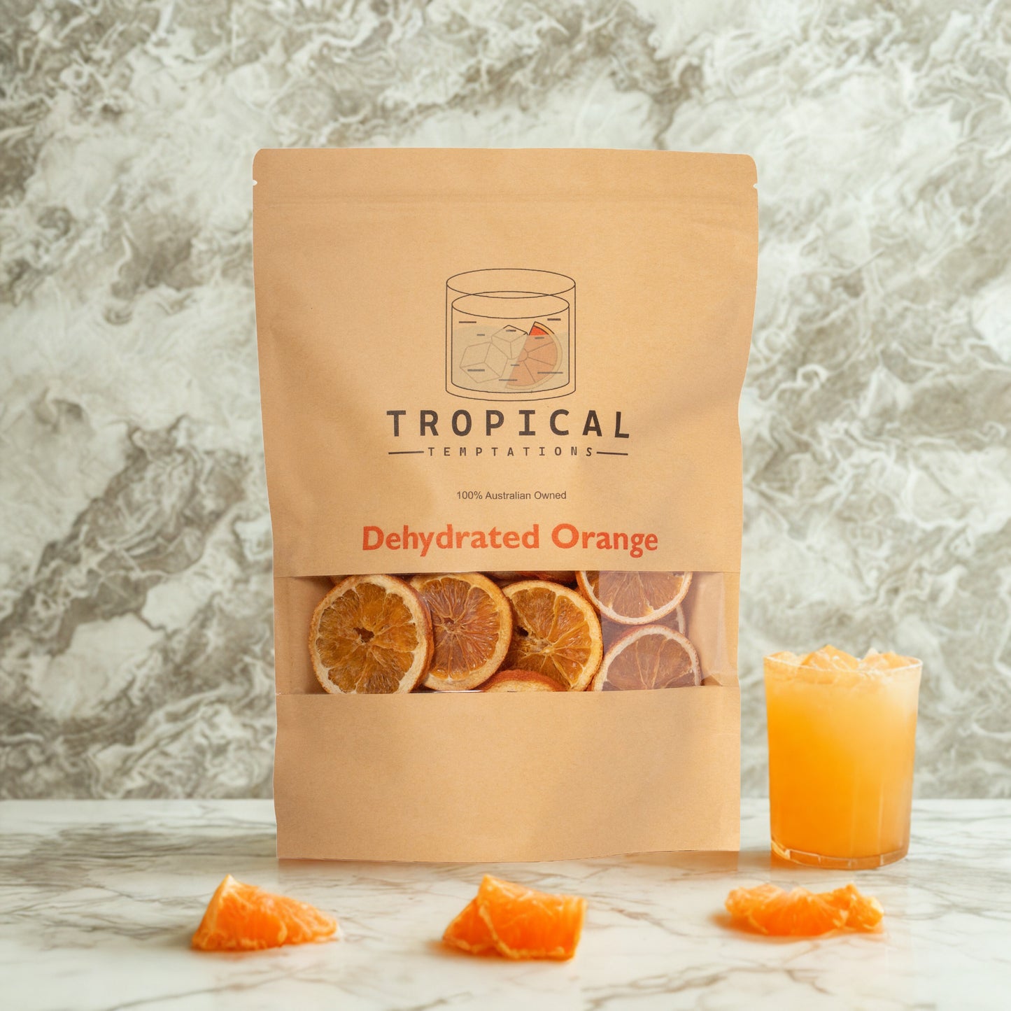 Dehydrated Orange Garnish