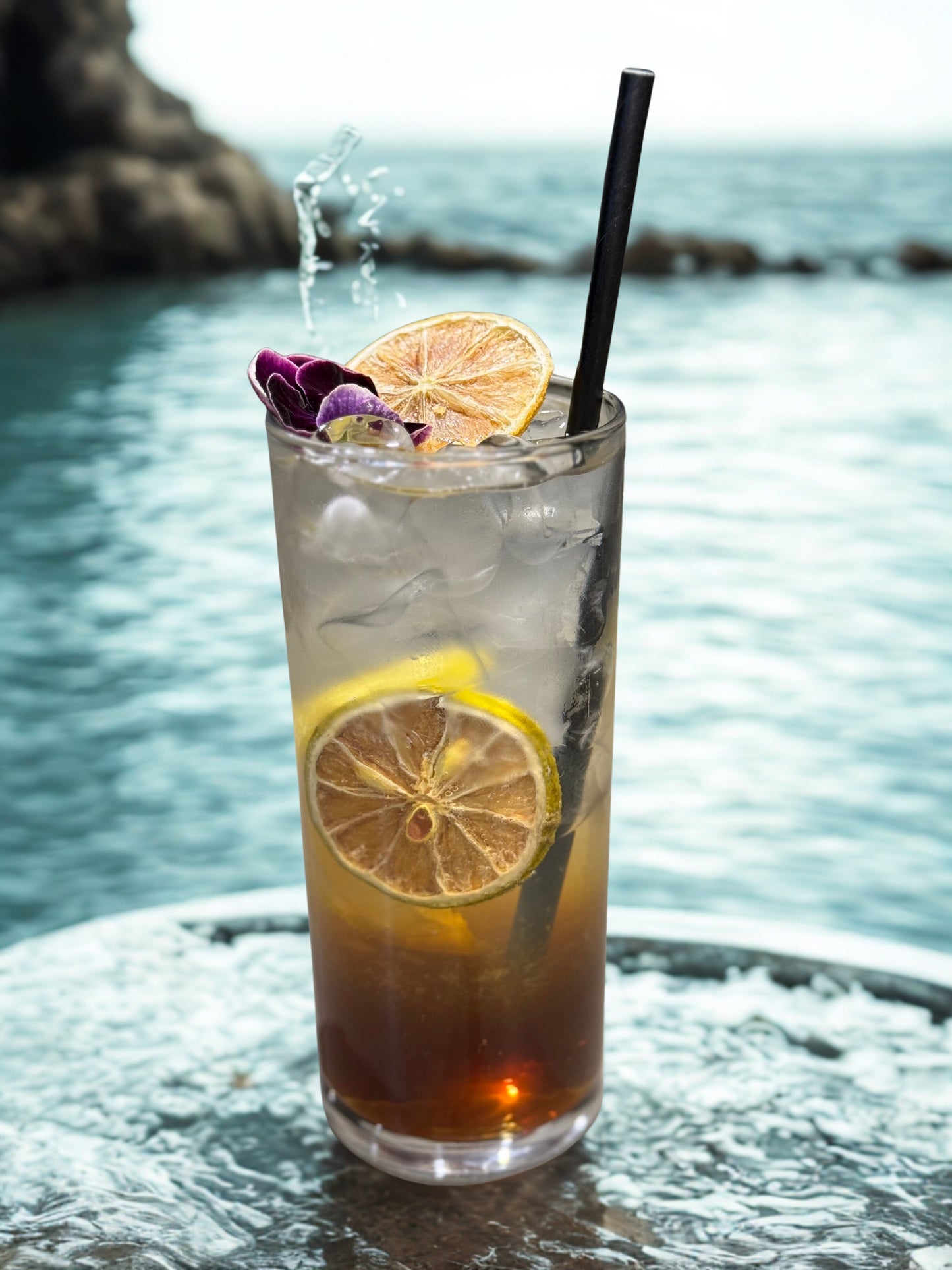 Dehydrated Lemon Garnish
